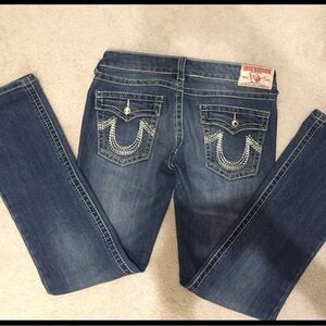 True Religion Women's Dark Blue Skinny Jeans